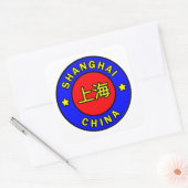 Sticker Carré Shanghai Chine (Enveloppe)