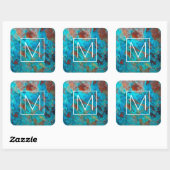 Sticker Carré Shattuckite bleue (Feuille)