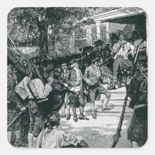 Sticker Carré Shays's Mob en possession d'un tribunal (Devant)