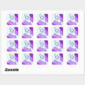 Sticker Carré she - roxo (Feuille)