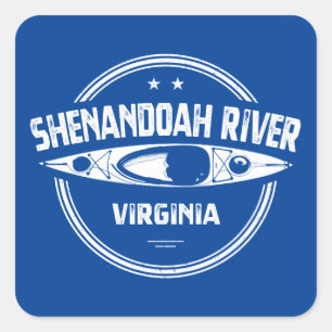 Sticker Carré Shenandoah River, Virginie