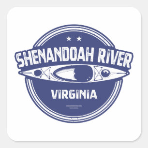 Sticker Carré Shenandoah River, Virginie