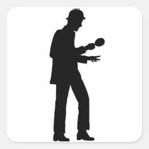 Sticker Carré Sherlock Holmes