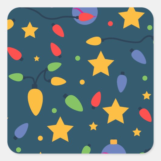 Sticker Carré Shine bright this season! (Devant)