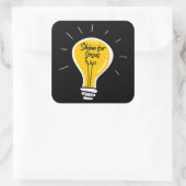 Sticker Carré Shine for JESUS - Matthieu 5:16 Confession à l'éco (Sac)