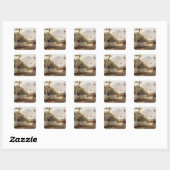 Sticker Carré Shooting de Pheasant (Feuille)