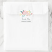 Sticker Carré Shopping Floral Petit Merci (Sac)