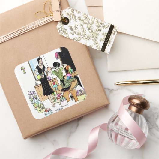 Sticker Carré Shopping pour casquettes (Cadeaux)