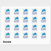 Sticker Carré Shout Out for Automation Engineers (Feuille)