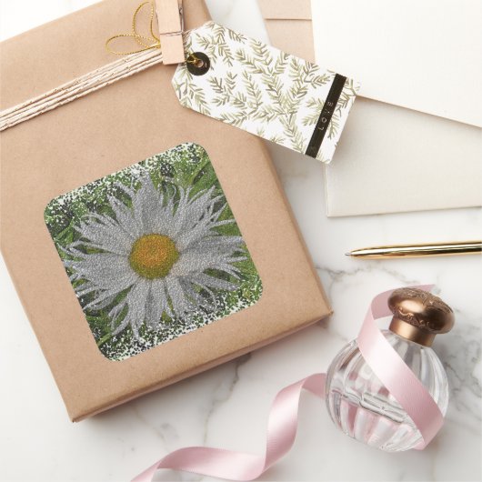 Sticker Carré Show Me A Daisy #1 (Cadeaux)