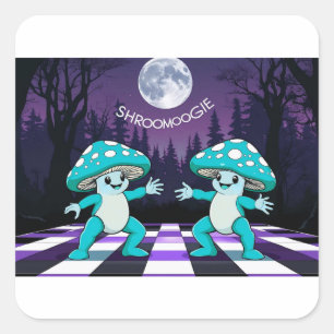 Sticker Carré Shroom Boogie Tshirt