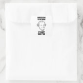 Sticker Carré Si J'Ai Pu Vous Faire Un Jeu De Philosophie (Sac)