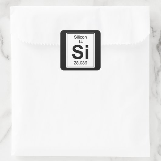 Sticker Carré Si - Silicon (Sac)
