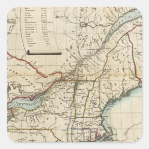 Sticker Carré Siège de guerre en Amérique du Nord