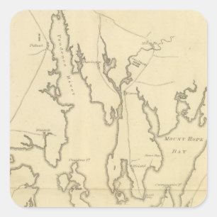 Sticker Carré Siège de Newport, Île de Rhode