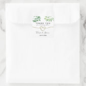 Sticker Carré SiEucalyptus Merci Mariage de verdure (Sac)