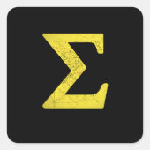 Sticker Carré Sigma - Symboles mathématiques (Devant)