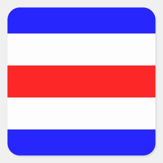 Sticker Carré Signal du pavillon nautique C (Charlie) (Devant)