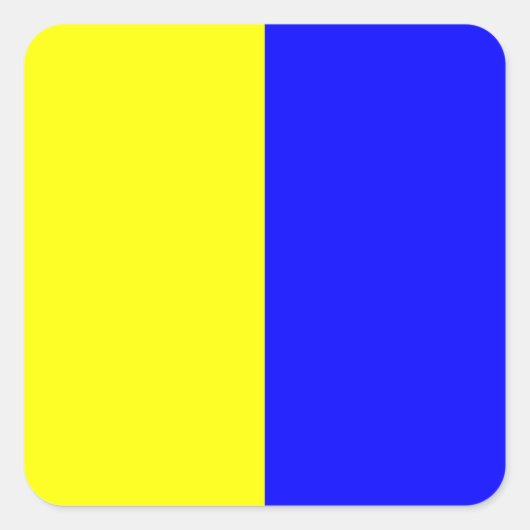 Sticker Carré Signal Nautique K (Kilo) (Devant)