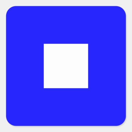 Sticker Carré Signal signalétique P (Papa) (Devant)