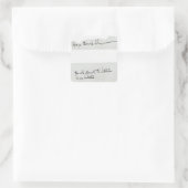 Sticker Carré Signature de George Bernard Shaw (Sac)