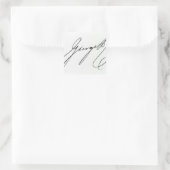 Sticker Carré Signature de George IV (Sac)