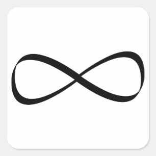 Sticker Carré Signe d'infini