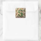 Sticker Carré Signe Dollar (Sac)