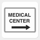 STICKER CARRÉ SIGNE MÉDICALE (Devant)