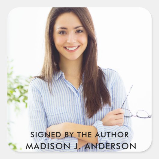 Sticker Carré Signé par l'auteur de la photo (Devant)