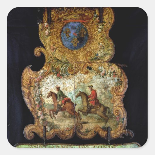 Sticker Carré Signe pour le Royal Mail de Chantilly (Devant)