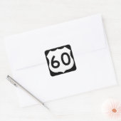 Sticker Carré SIGNE US Route 60 (Enveloppe)