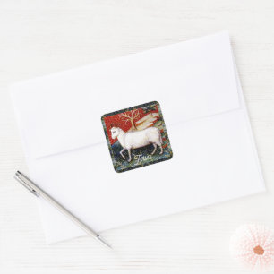 Sticker Carré Signe Zodiac Bélier le bélier fête d'anniversaire