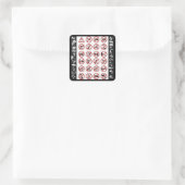 Sticker Carré Signes de danger (3) (Sac)