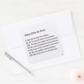 Sticker Carré Signes De La Terre (Enveloppe)