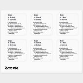 Sticker Carré Signes d'une âme en détresse (Feuille)