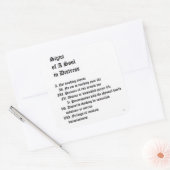 Sticker Carré Signes d'une âme en détresse (Enveloppe)