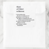 Sticker Carré Signes d'une âme en détresse (Sac)