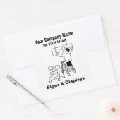 Sticker Carré Signes et affichages (Enveloppe)