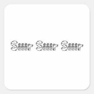 Sticker Carré Siir Siir Siir
