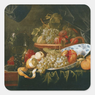 Sticker Carré Silence Life of Fruit