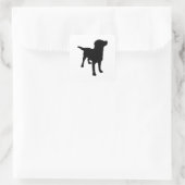 Sticker Carré Silhouette de chien (Sac)
