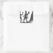 Sticker Carré Silhouette des Trois Rois (Sac)