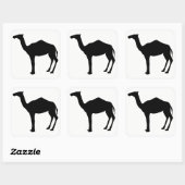 Sticker Carré Silhouette dromadaire (Feuille)
