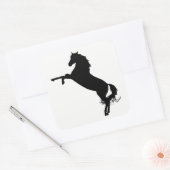 Sticker Carré Silhouette du cheval arabe (Enveloppe)
