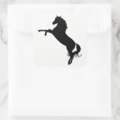 Sticker Carré Silhouette du cheval arabe (Sac)