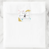 Sticker Carré Silhouette gris (Sac)