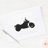 Sticker Carré Silhouette moto (Enveloppe)