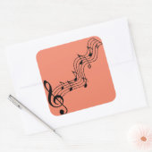 Sticker Carré silhouette-note-musicale-clef-basse (Enveloppe)
