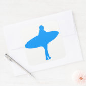 Sticker Carré Silhouette surf (Enveloppe)